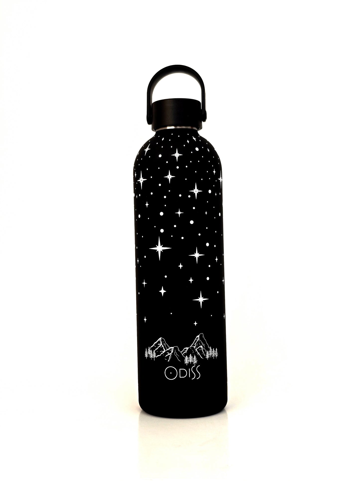 The Odiss 750ml 'Night Sky' Insulated Bottle - Adventure Awaits.