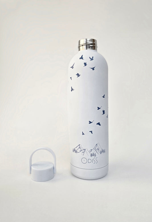 The Odiss 750ml 'Peace' Insulated Bottle - Find Your Clarity.